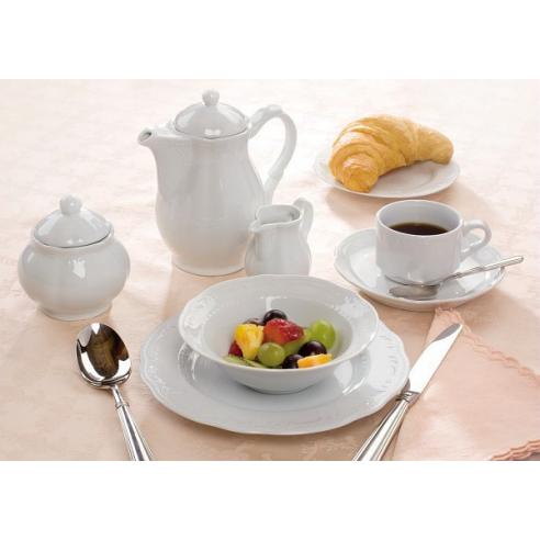 Tognana - Piatto fondo in porcellana 23 cm bianco linea Wienna