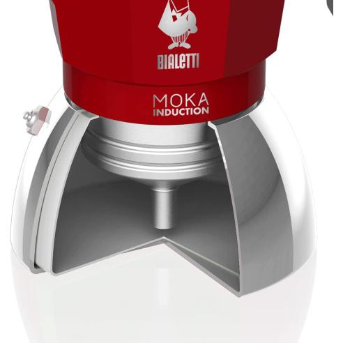 Moka Induction 2Tz Rossa | Salernocasalinghi