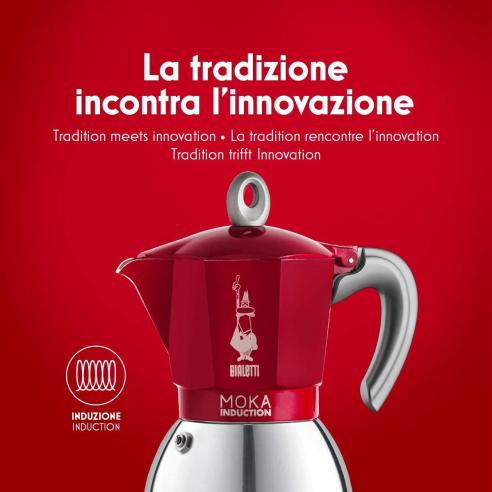 Moka Induction 2Tz Rossa | Salernocasalinghi