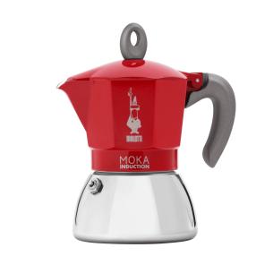 Bialetti - New Caffettiera Moka Induction 4 tazze rossa