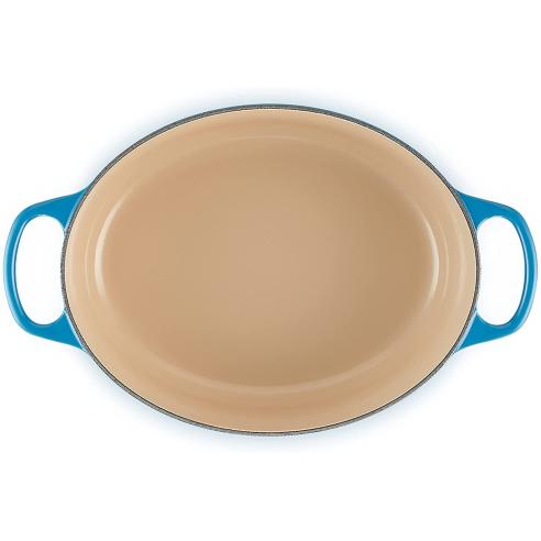 Le Creuset - Cocotte in ghisa vetrificata ovale 29 cm blu marsiglia