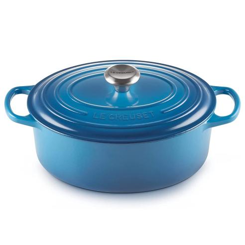 Le creuset - Cocotte in ghisa vetrificata ovale 29 cm blu marsiglia