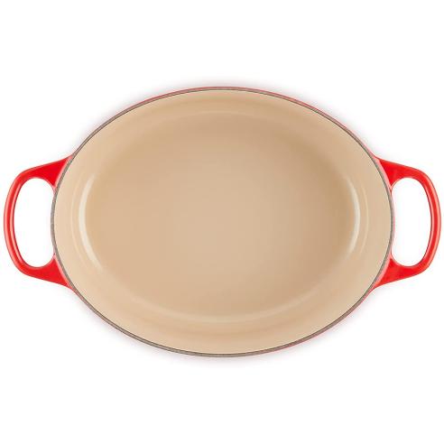 Le Creuset - Cocotte in ghisa vetrificata ovale 29 cm rosso