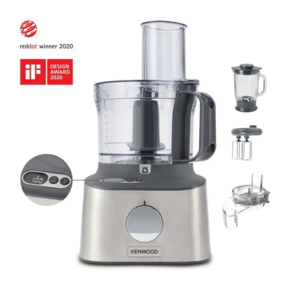 Kenwood - Multipro compact all in one robot da cucina con frullatore FDM315SS 800 W