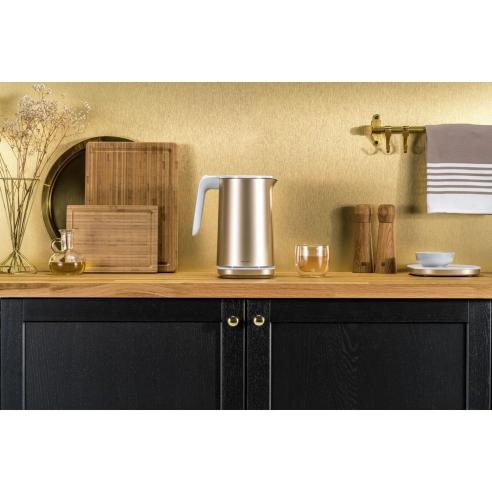 Zwilling - Bollitore elettrico acqua calda programmabile oro gold Enfinigy 1,5 litri