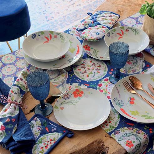 Tognana - Set 2 canovacci cotone bio multicolor 45x70 cm