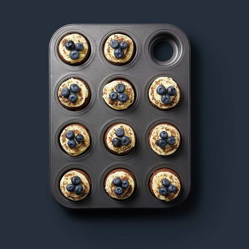 Master Class - Teglia antiaderente 12 muffin in acciaio 35x27 cm