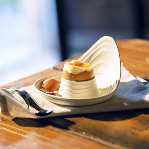 Guzzini - Set 2 Porta uovo tierra 'Made for Nature' grigio tortora