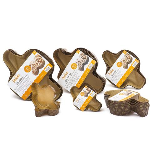Decora - Stampo colomba in carta da 1 kg set 5 pezzi