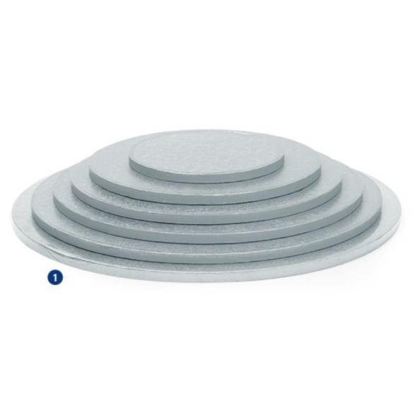 CAKEBOARD SILVER  40 X H 1,2 CM 16 INCH