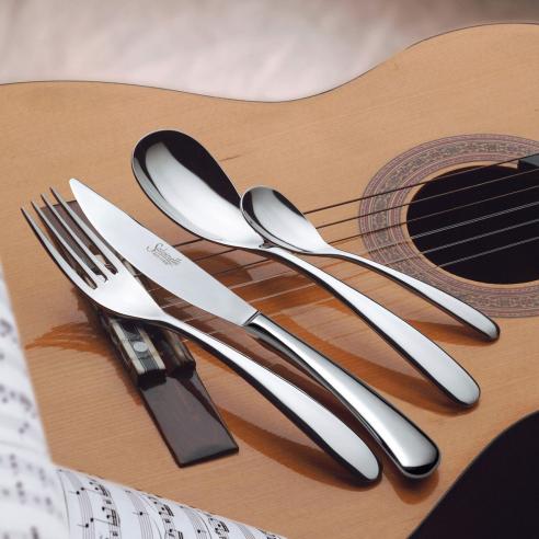 Salvinelli - Coltello da tavolo modello Forever in acciaio spessore 4 mm set 12 pezzi