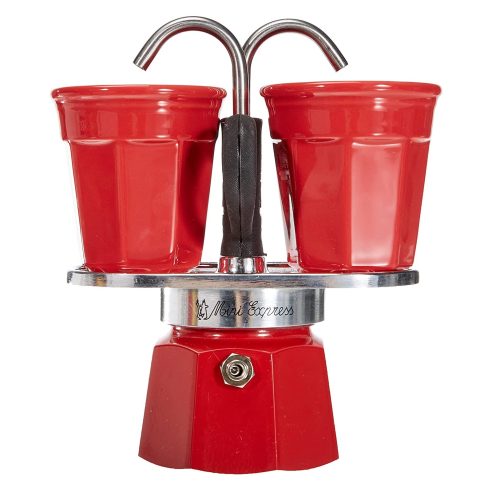 Bialetti - Caffettiera moka mini express 2 tazze rossa