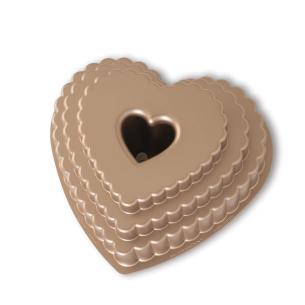 Nordic Ware - Stampo Ciambella Cuore Tiered Heart Bundt 10 cup