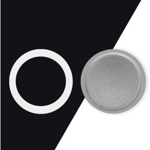 Bialetti - Blister ricambio 1 guarnizione + 1 piastrina acciaio 6 tazze 2