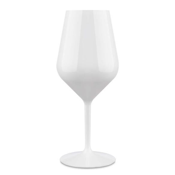 Waf - Bicchiere Calice vino Event in plastica tritan bianco riutilizzabile 47cl