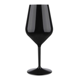 Waf - Bicchiere Calice vino Event in plastica tritan nero riutilizzabile 51cl