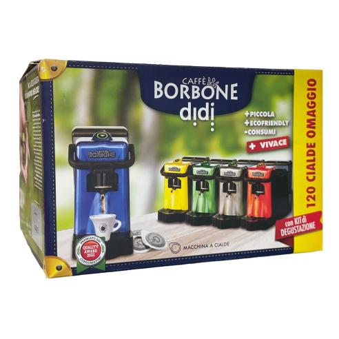 Didiesse - Macchina caffè espresso a cialde Didì Borbone blu con 120 cialde omaggio