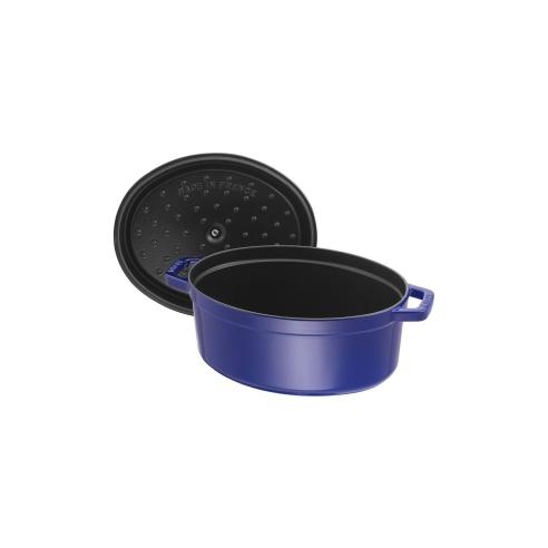 Staub - Casseruola cocotte in ghisa smaltata ovale 29 cm blu