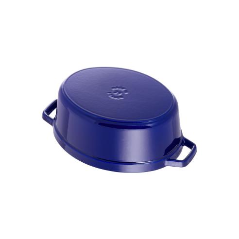 Staub - Casseruola cocotte in ghisa smaltata ovale 29 cm blu