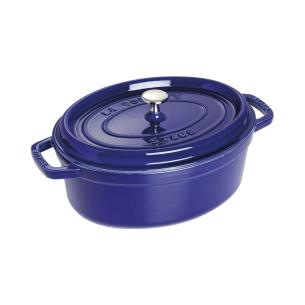 Staub - Casseruola cocotte in ghisa smaltata ovale 29 cm blu