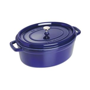 Staub - Pentola cocotte in ghisa smaltata ovale 31 cm blu