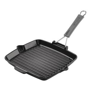 Staub - Bistecchiera quadrata in ghisa smaltata 24x24 cm nero