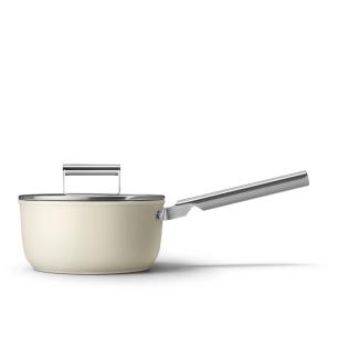 Smeg - Pentola casseruola a 1 manico con coperchio 50's Style CKFS2011 diametro 20 cm