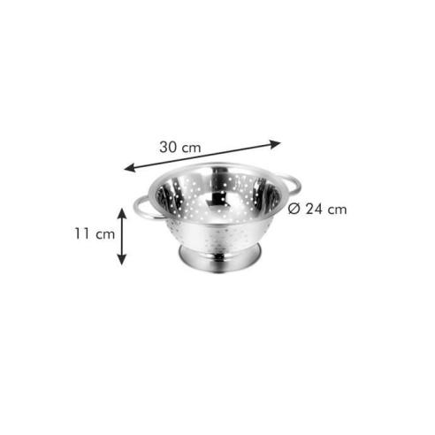 Tescoma - Scolapasta in acciaio inox con base 24 cm linea Grandchef