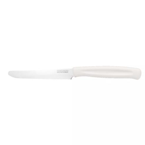 Kaimano - Coltelli da tavola con manico in plastica 6 pz bianco