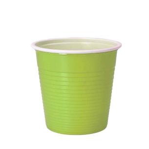 Dopla - Bicchieri in plastica riutilizzabili bicolore 30 pezzi 230 ml verde mela