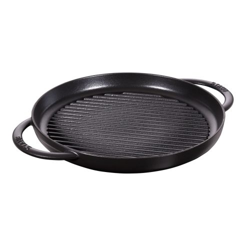 Staub - Bistecchiera tonda in ghisa smaltata 30 cm nera