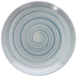 Tognana - Piatto pizza rotondo in porcellana 33 cm spirale blu