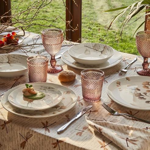 Tognana - Servizio di piatti 18 pezzi in porcellana linea Madison Poesia