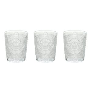 Tognana - Set of 3 glasses in transparent glass, Savoy line, 320 ml