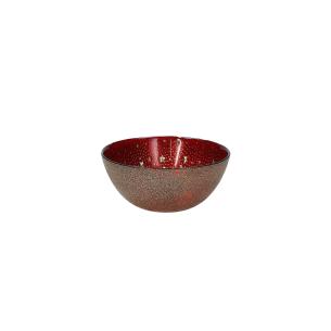 Tognana - Red glass bowl Christmas line Ciel 15.5 cm