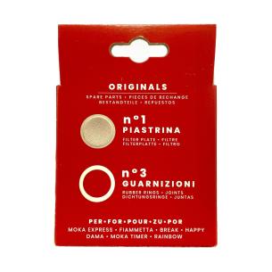 Ricambio Originale Bialetti - Guarnizioni e Piastrina Moka 6 Tazze 2