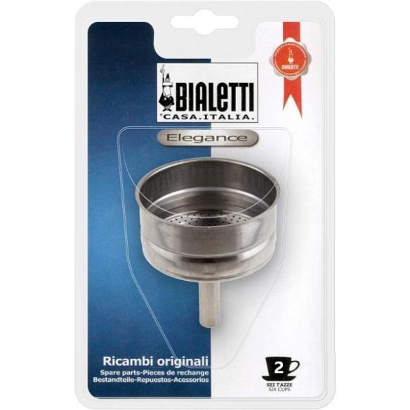 Bialetti - Replacement funnel moka coffee maker in steel 2 cups