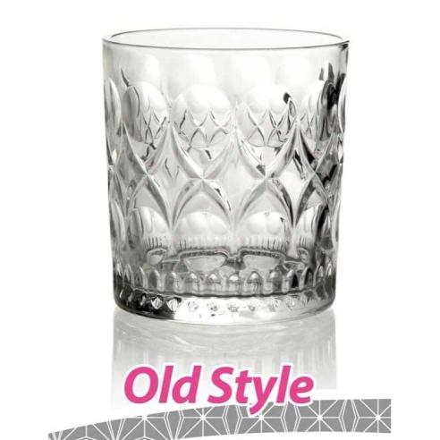 Bicchieri da cocktail Old style in vetro da 312 ml set 6 pezzi