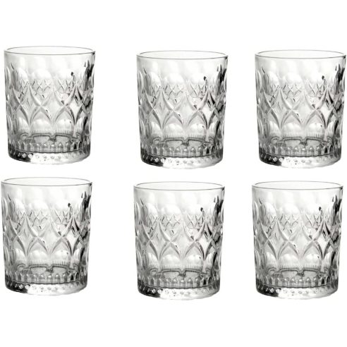 Old style cocktail glasses in glass of 312 ml set 6 pieces