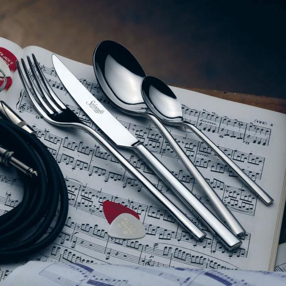 Salvinelli - Fruit fork model 250 in stainless steel thickness 5 mm set 12 pieces