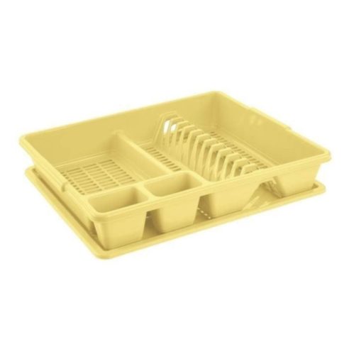 Tontarelli - Large yellow dish drainer with drip tray