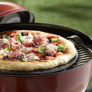 Emile henry - Red refractory stone for smooth bottom pizza 36 cm 2