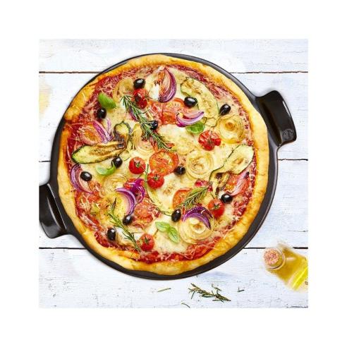 Emile henry - Pietra refrattaria per pizza fondo liscio 36 cm rossa