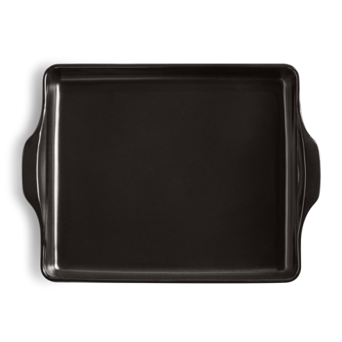 Emile Henry - Teglia per focaccia in ceramica XL 40 cm nera