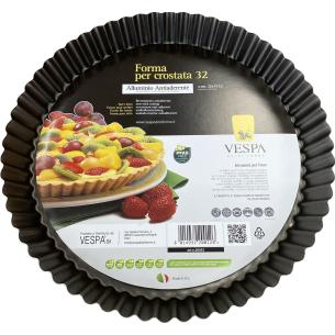 Vespa - Stampo crostata tonda in alluminio antiaderente 32 cm