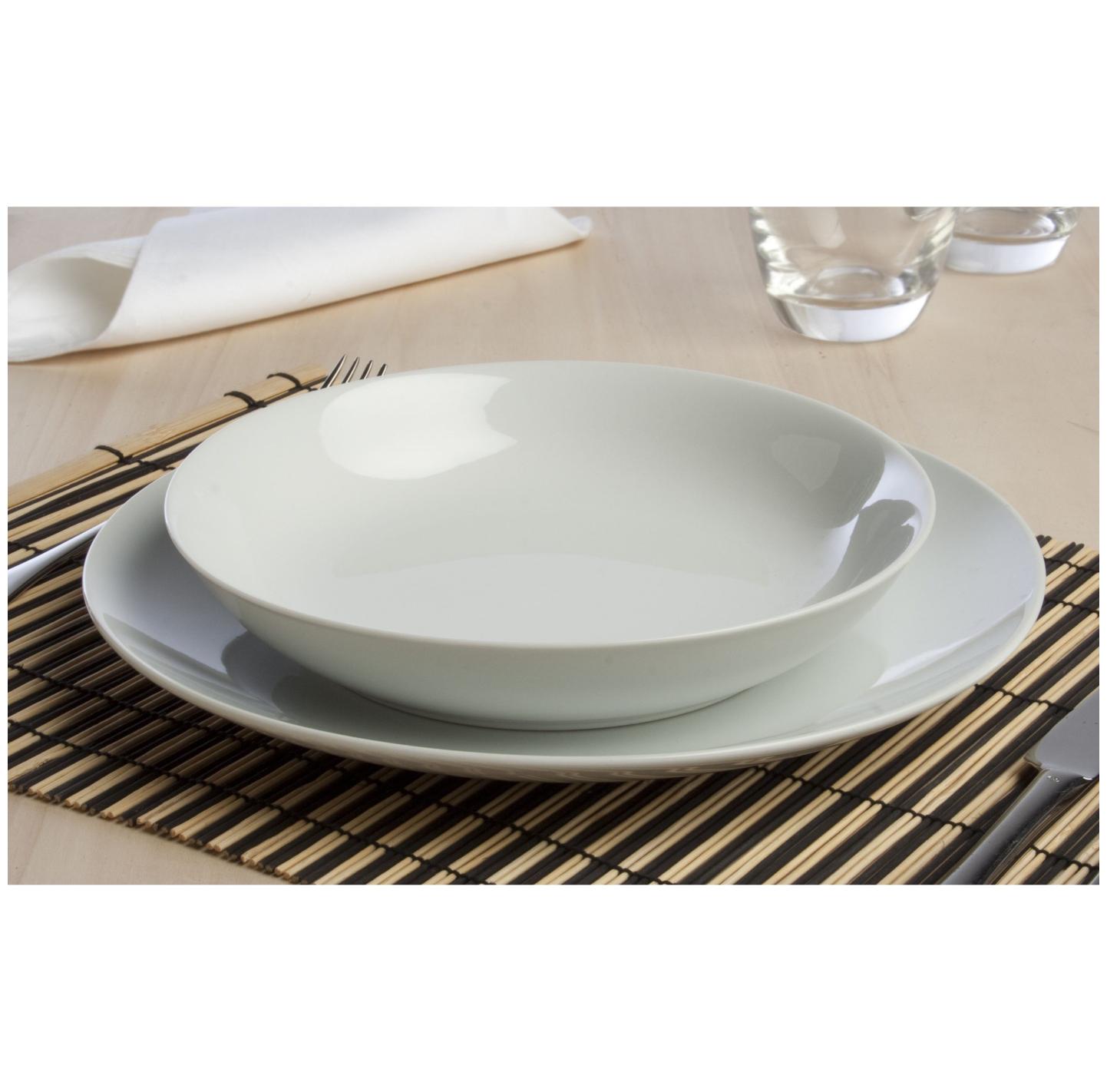 Tognana - Servizio di piatti da 12 pezzi in porcellana linea Metropolis  bianco