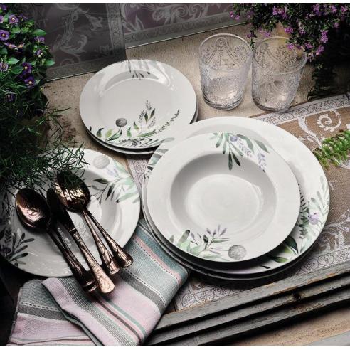 Tognana - Servizio di piatti in porcellana 18 Pz Portia linea Olimpia