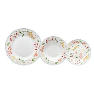 Tognana - Servizio di piatti in porcellana da 18 pezzi Palette linea Olimpia