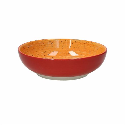Tognana - Porcelain salad bowl 25 cm Orange Ritual Course line