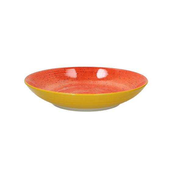 Tognana - Porcelain serving plate 32 cm Orange Ritual serving line